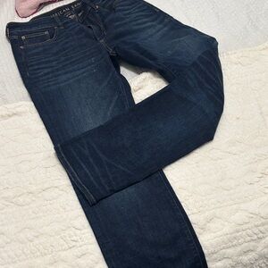 American Eagle Outfitters Men's Deep Blue Slim Jeans